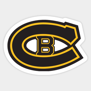 Bruins - Habs logo mashup Sticker